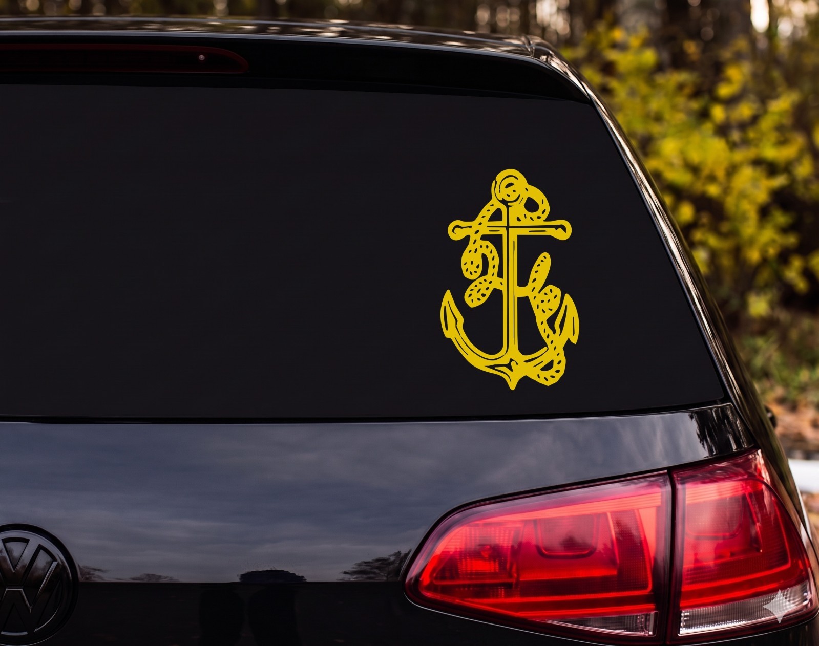 Anchor With Rope Outdoor Vinyl Decal Sticker Car Tumbler | Sailor Gift