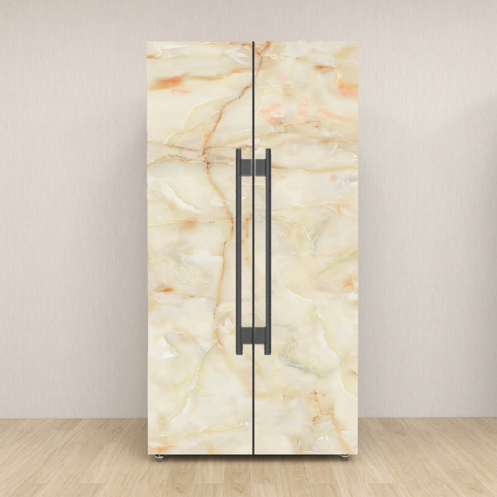 Marble Fridge Wrap Removable, Renter Friendly Upgrade