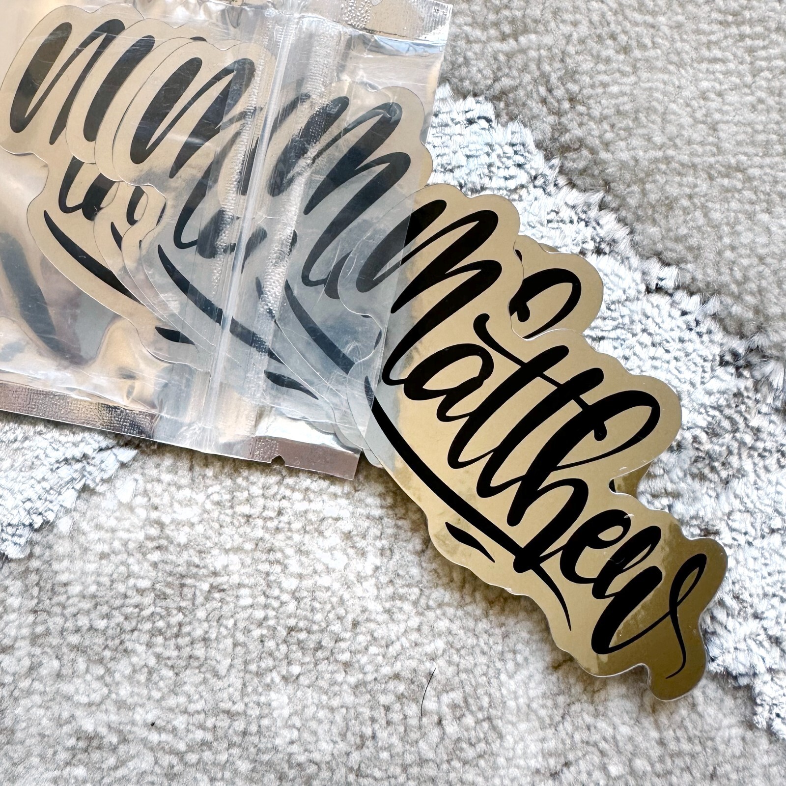 Name Sticker: MATTHEW | 6PC Pack | for school or Office | graffiti | Calligraphy
