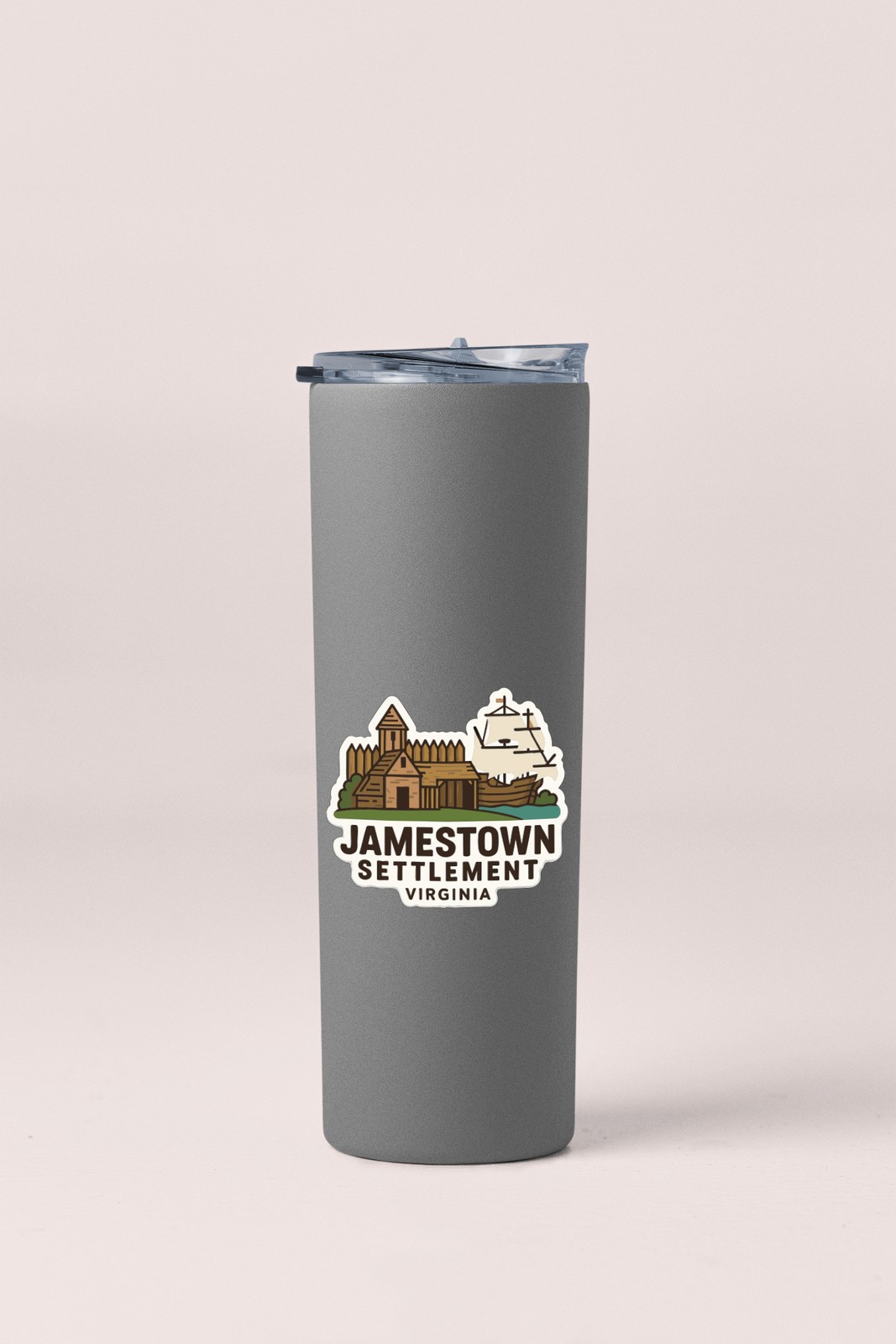 Jamestown Settlement Virginia Sticker Decal Vinyl Die-Cut Symbolic Landmark