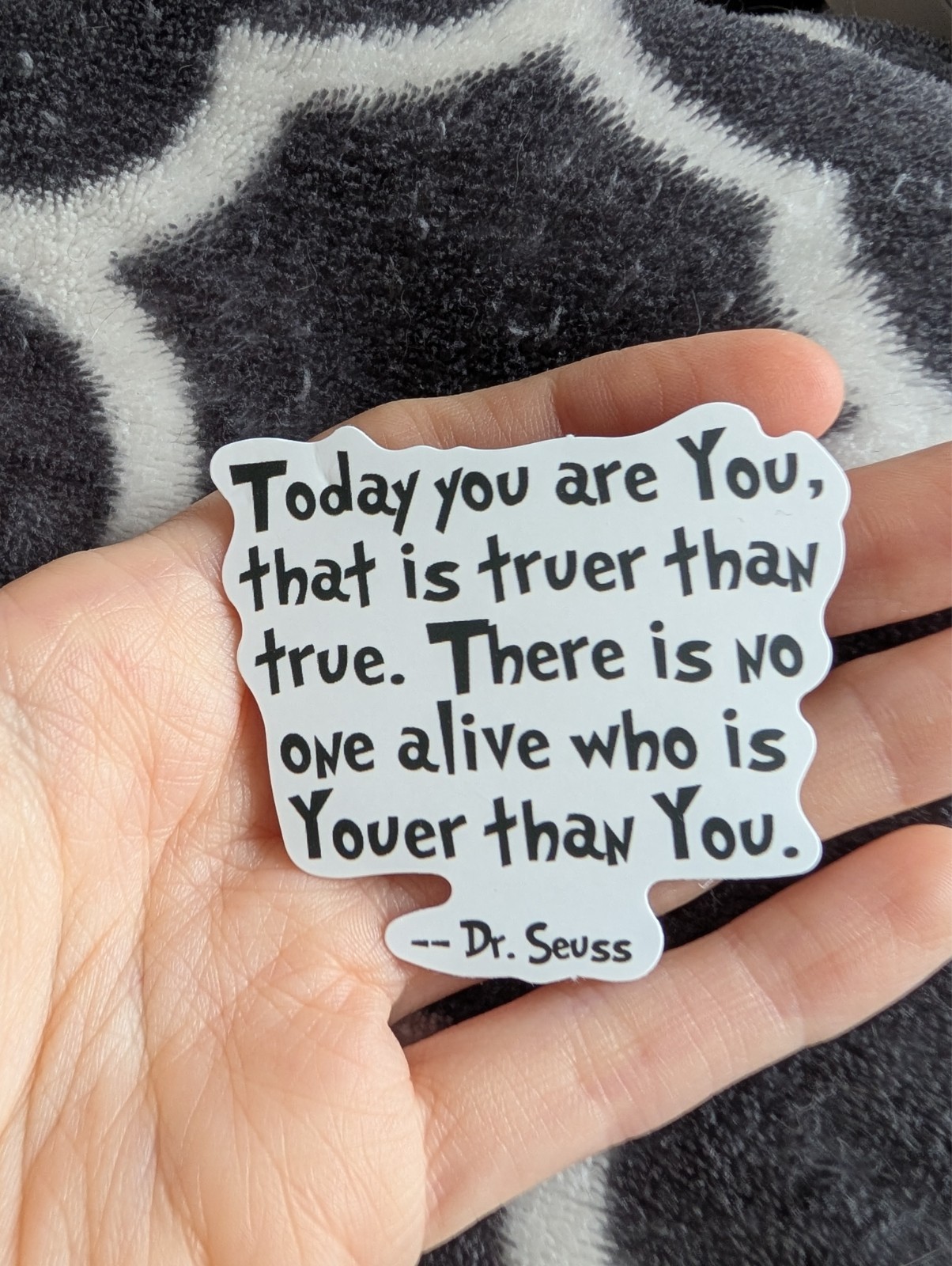 Dr Seuss Sticker | Whimsical Cartoon Vinyl Decal Fan Art, Inspirational