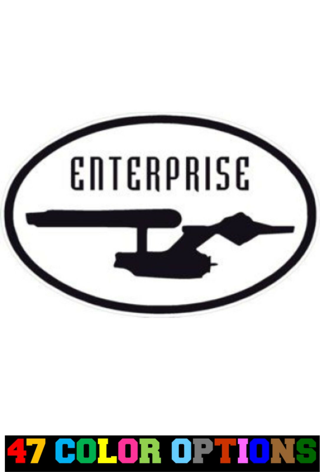 Vinyl Decal Truck Car Sticker Laptop – Star Trek Next Generation Enterprise v2