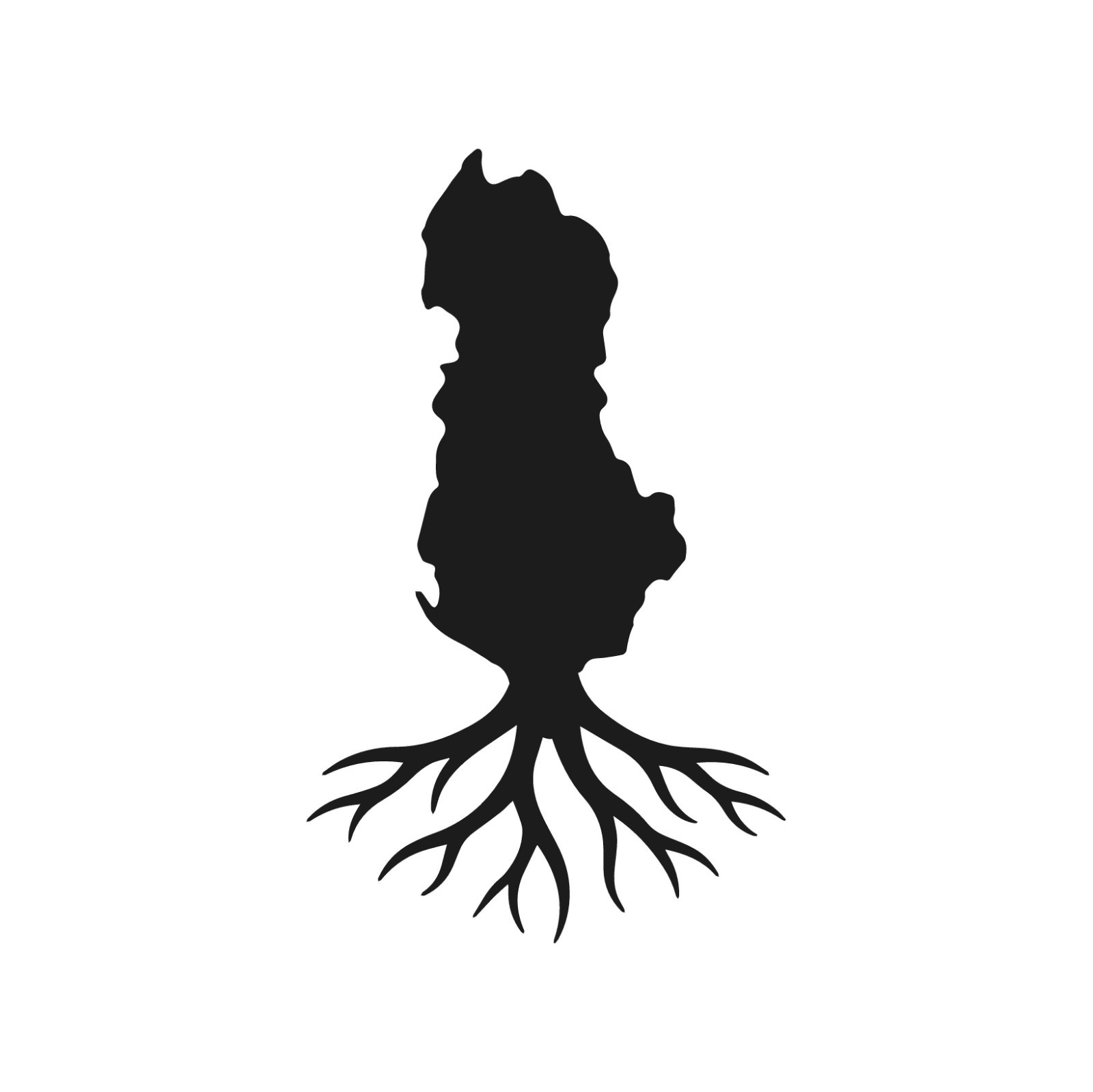 Albanian Roots Country Outline Vinyl Decal Albania Pride sticker