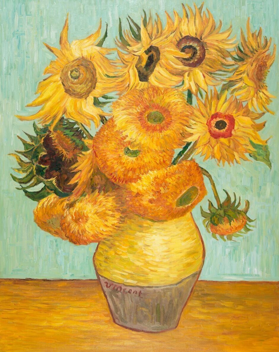 Vincent Van Gogh Sunflowers Sticker Decal