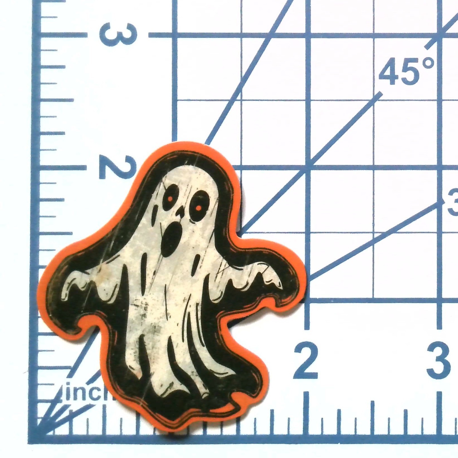 Screaming Ghost Sticker Spooky Phantom Vinyl Decal Gothic Horror Autumn Decor