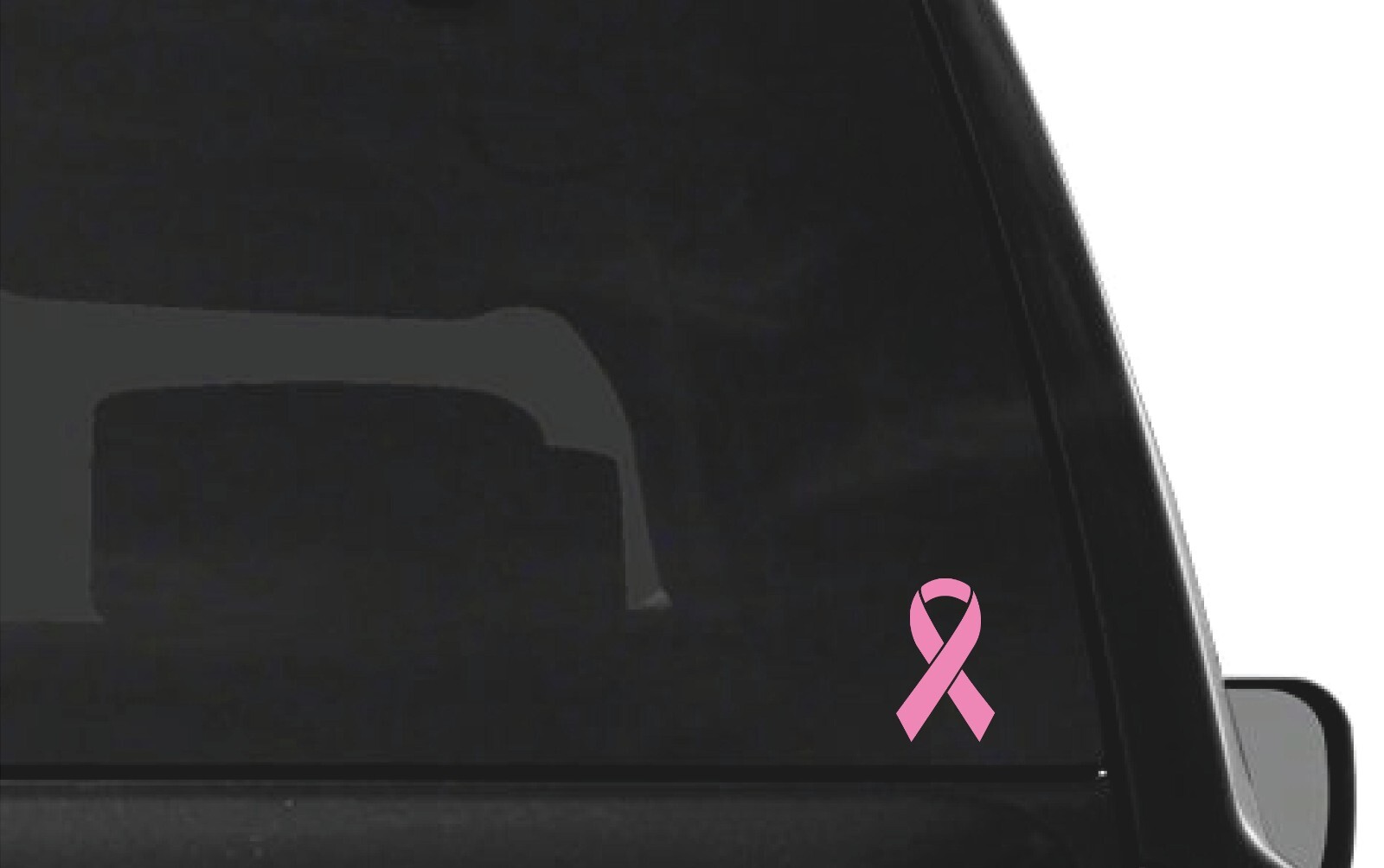 Set of 6 Breast Cancer Ribbon Vinyl Decal Car Window Cancer Awareness Sticker