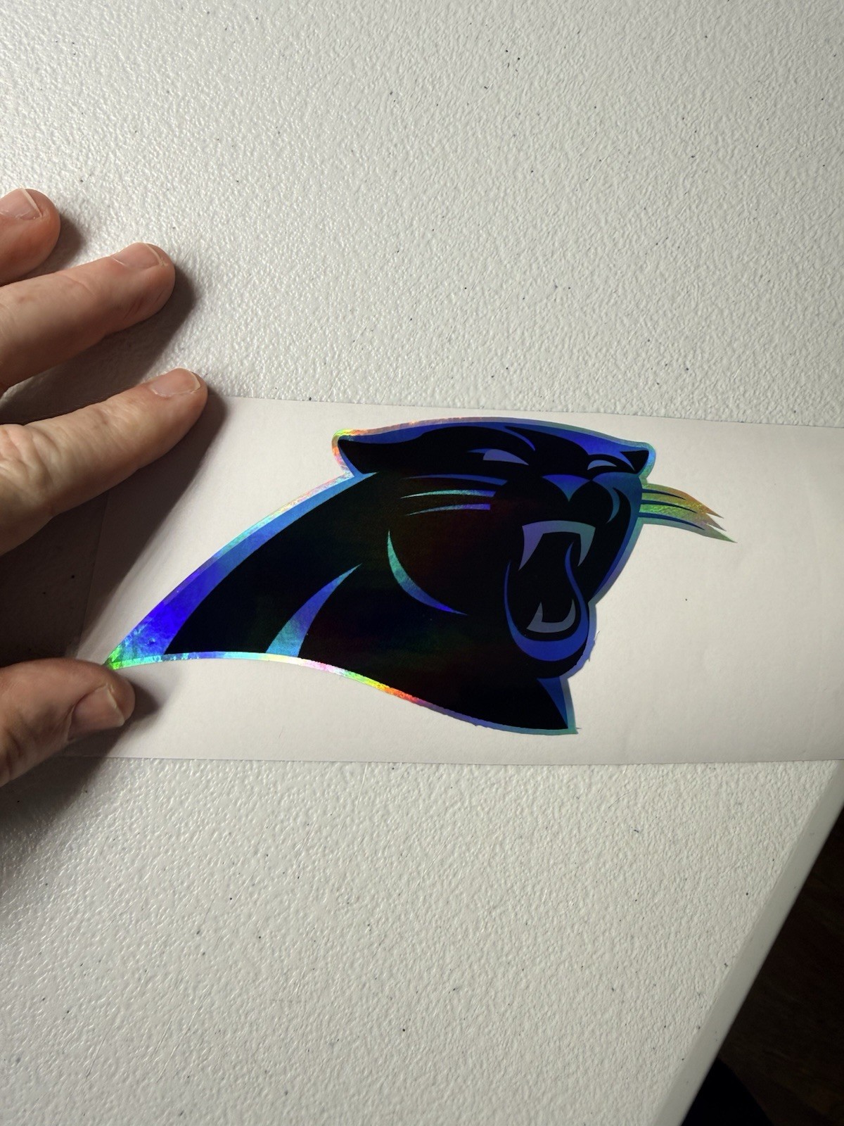 Carolina Panthers Holographic Vinyl Decal