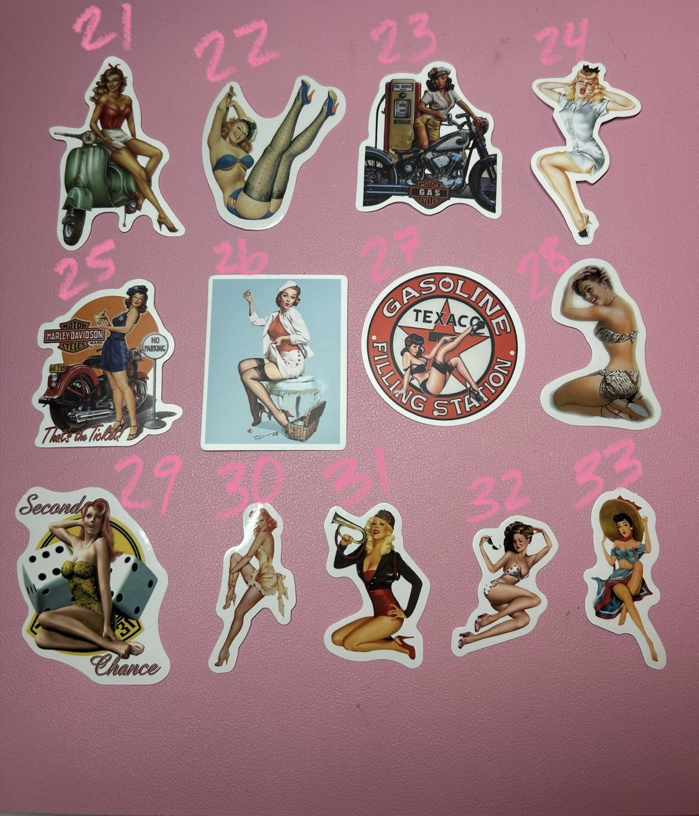 Pinup Girls And More Stickers