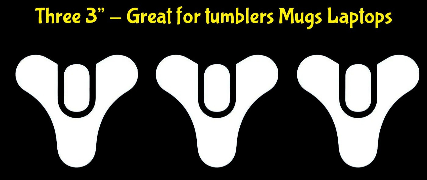 Destiny White Vinyl Decals Car Truck Windows Laptop Tumblers Any Flat Surface