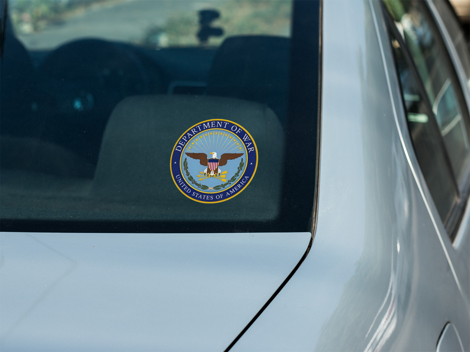 STICKER department of War vinyl laminated glossy DOW trump new patriotic USA