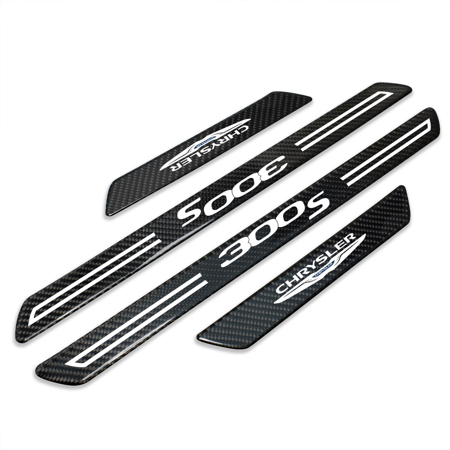 Chrysler 300S Real Carbon Fiber 4 Pcs Door Sill Kick Plates