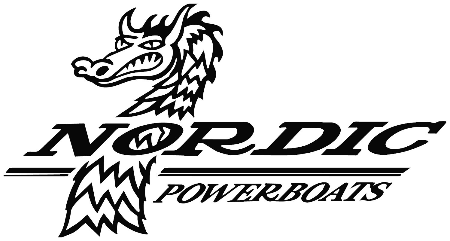 NORDIC POWER BOATS- Vinyl Die-Cut Decals Buy 1 Get 1 Free