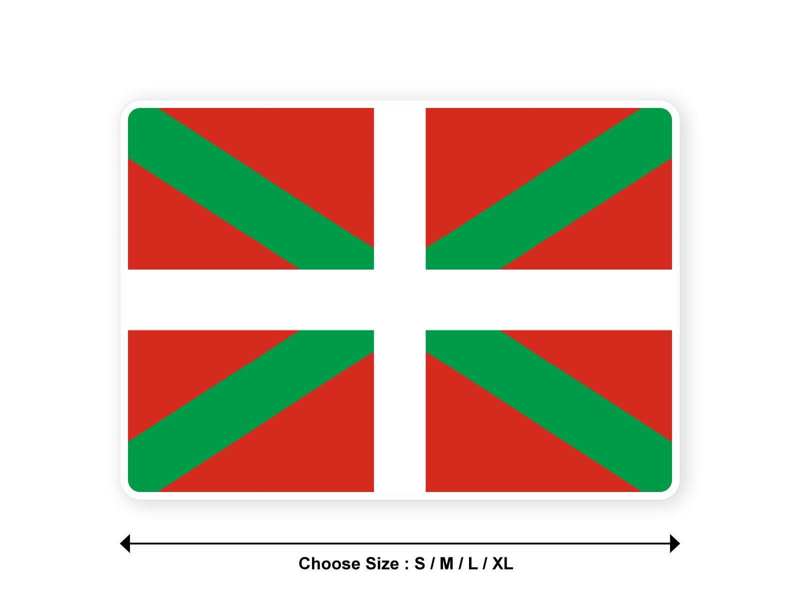 Sticker flag SPAIN BASQUE COUNTRY spanish autonomous community decal