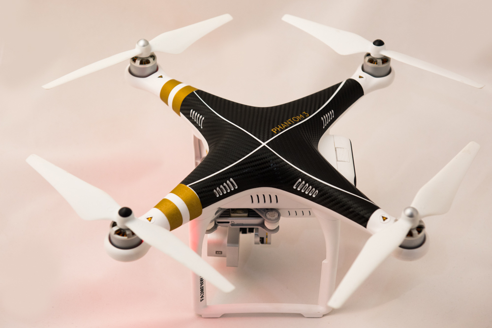 DJI Phantom 4 / 3 / 2 Professional Wrap Decal Skin Carbon Fiber 3M Scotchprint