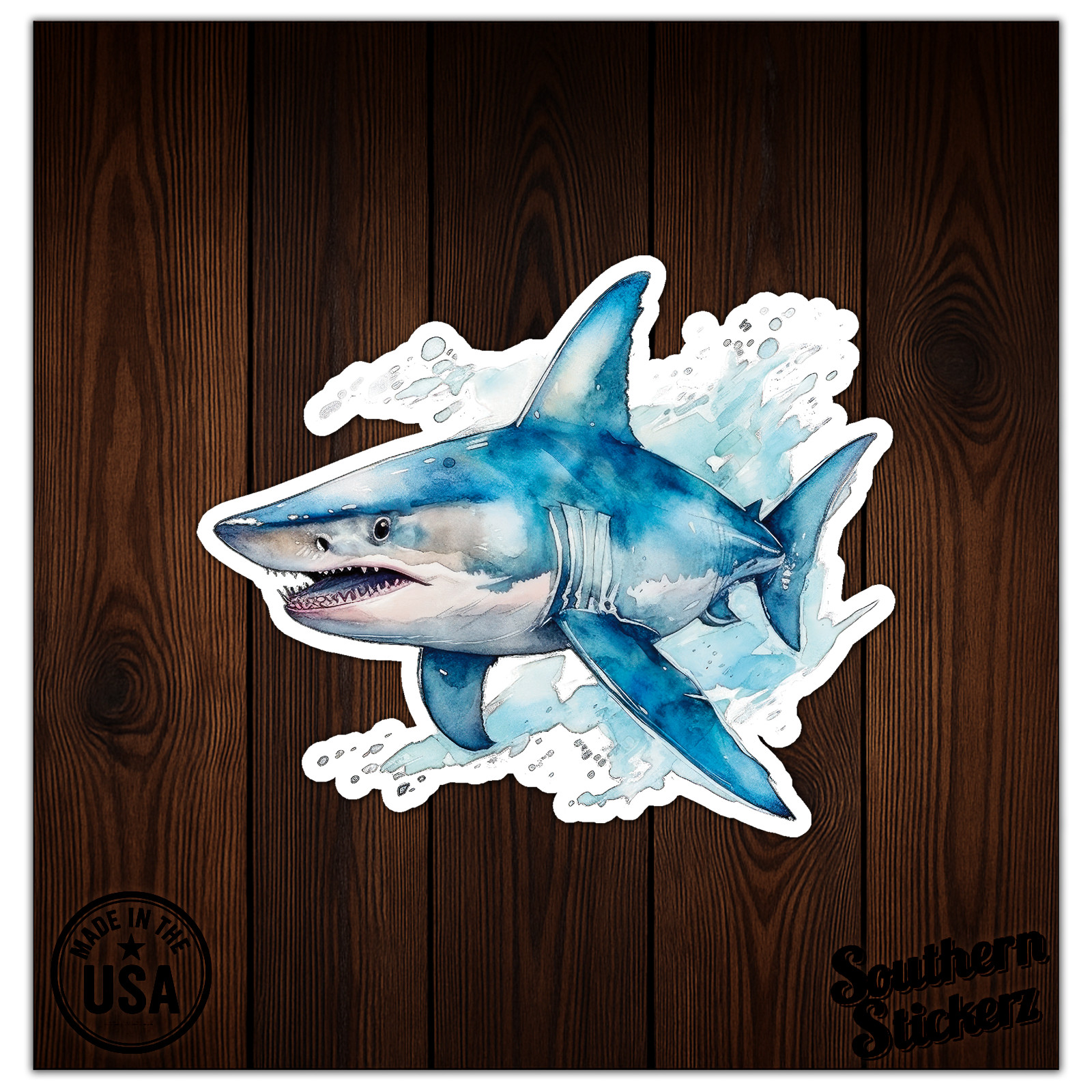 Great White Shark – Vinyl Decal Sticker – Car Window Laptop – ebn9874