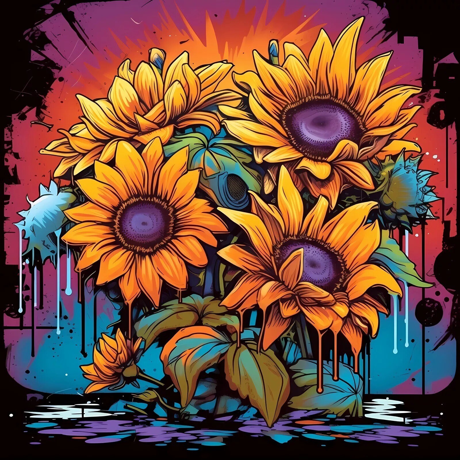 Sunflower Sticker Decal