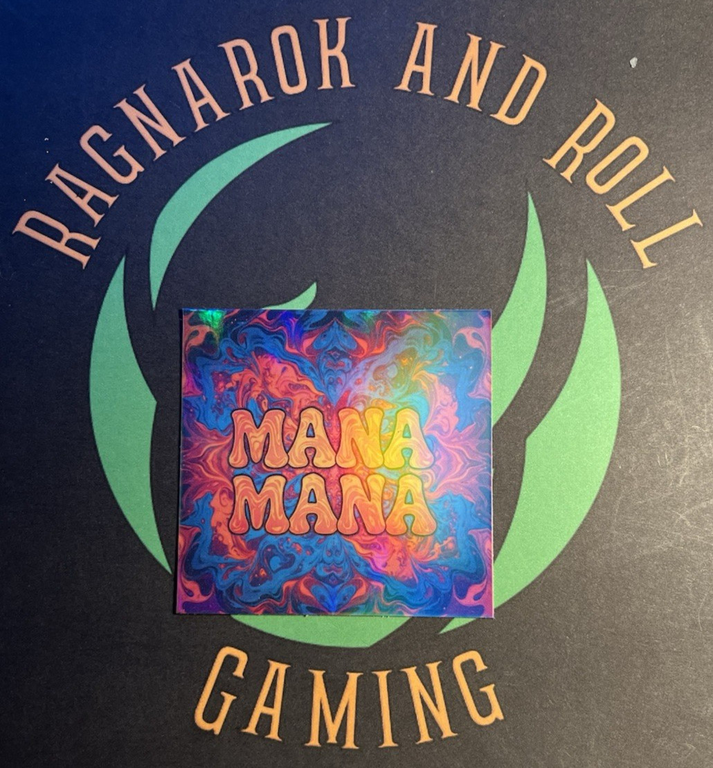 Mana mana – Vinyl Sticker – Rainbow Foil – Indoor/Outdoor/Dishwasher – 2.5"
