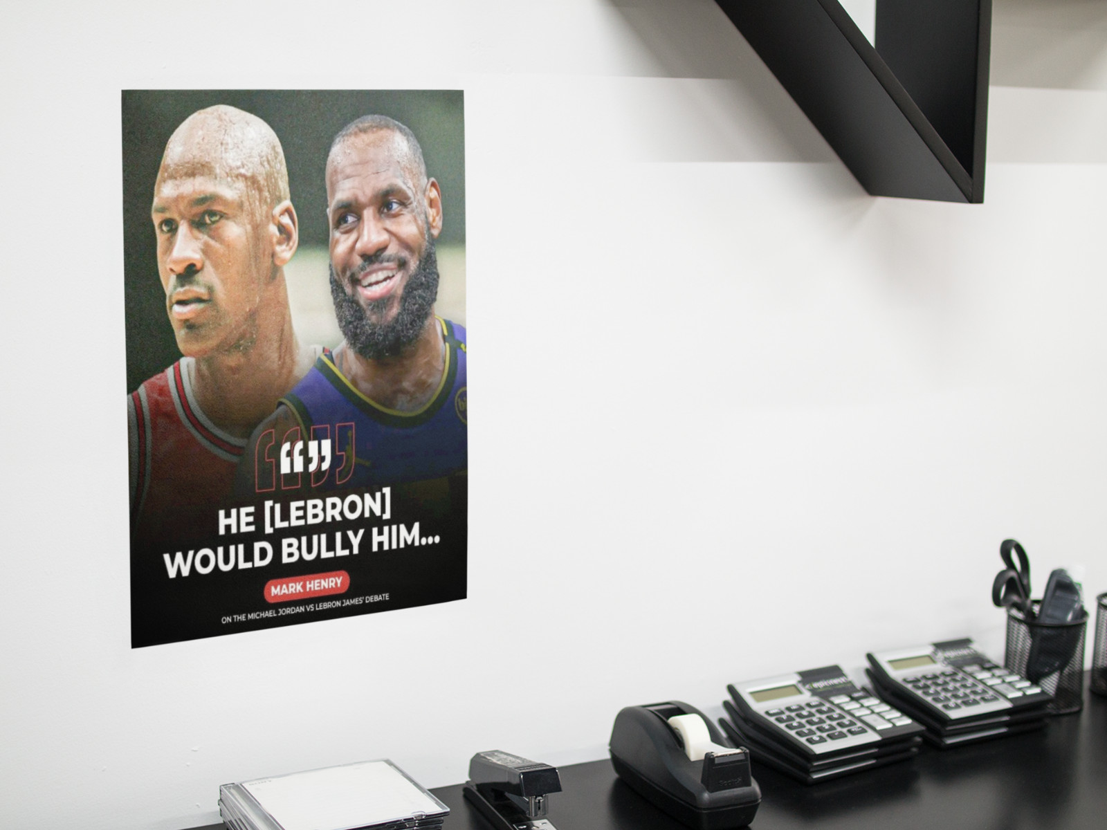 NBA Basketball LEBRON GOAT Wall Vinyl Decal Poster Removable Adhesive