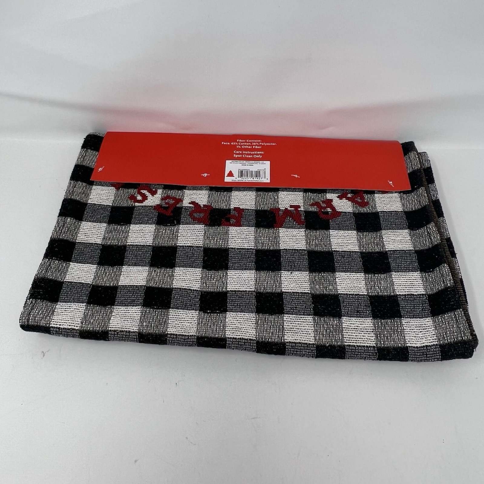 Christmas Decor Black White Checked With Red Truck Holiday Letter Board 3 Pieces