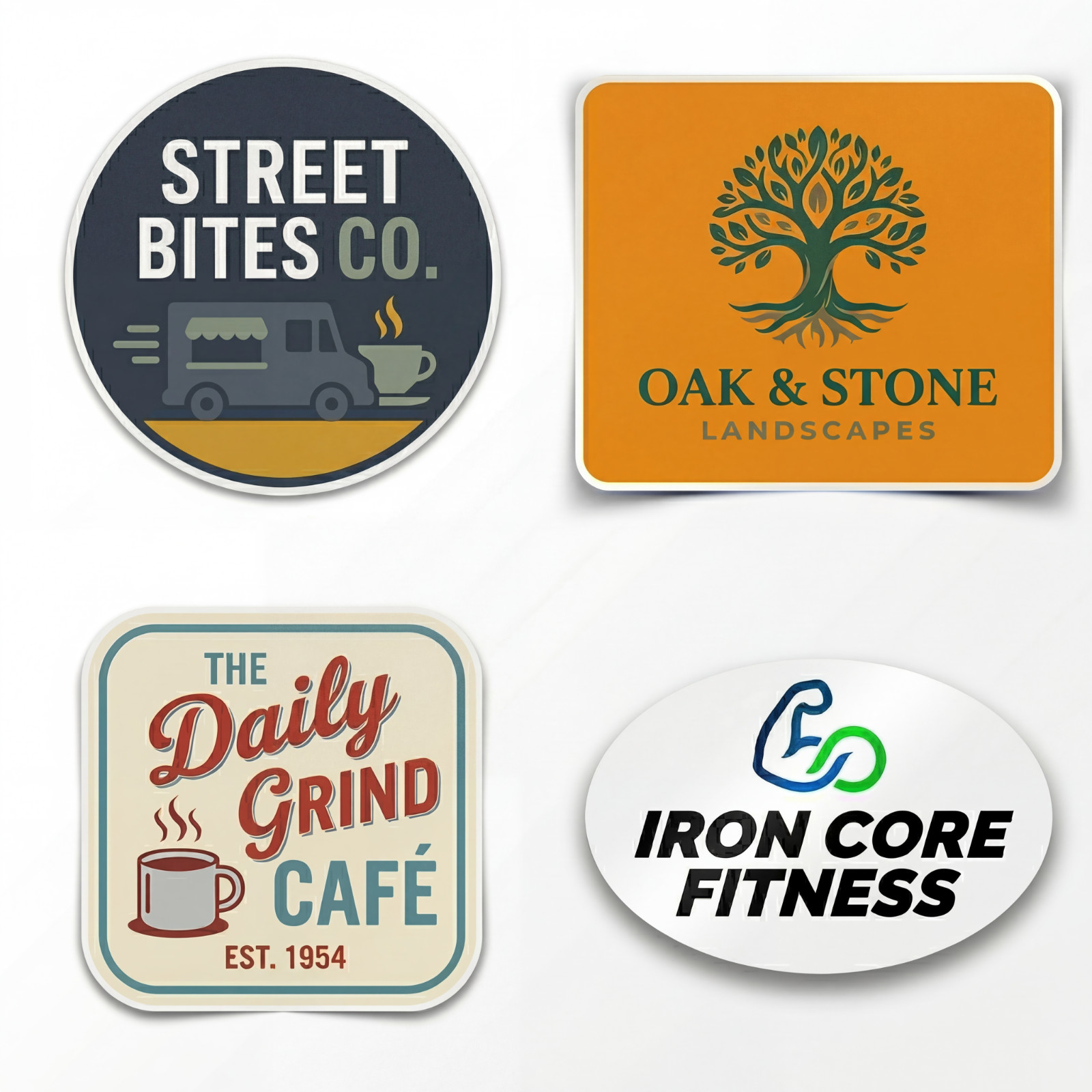 Personalized Logo Stickers Waterproof Vinyl Custom Business Labels 50 Pack