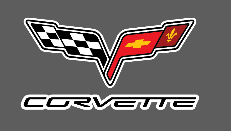 Corvette Logo Interior Decor Bedroom Garage Car Wall Decal Vinyl Sticker