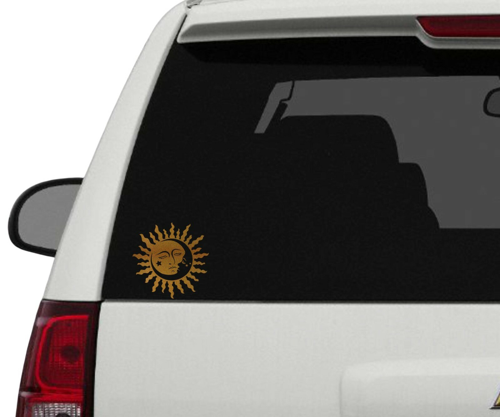 Sun Moon Star Decal Sticker Car SUV Truck Laptop Tablet Bumper Motorhome Trailer