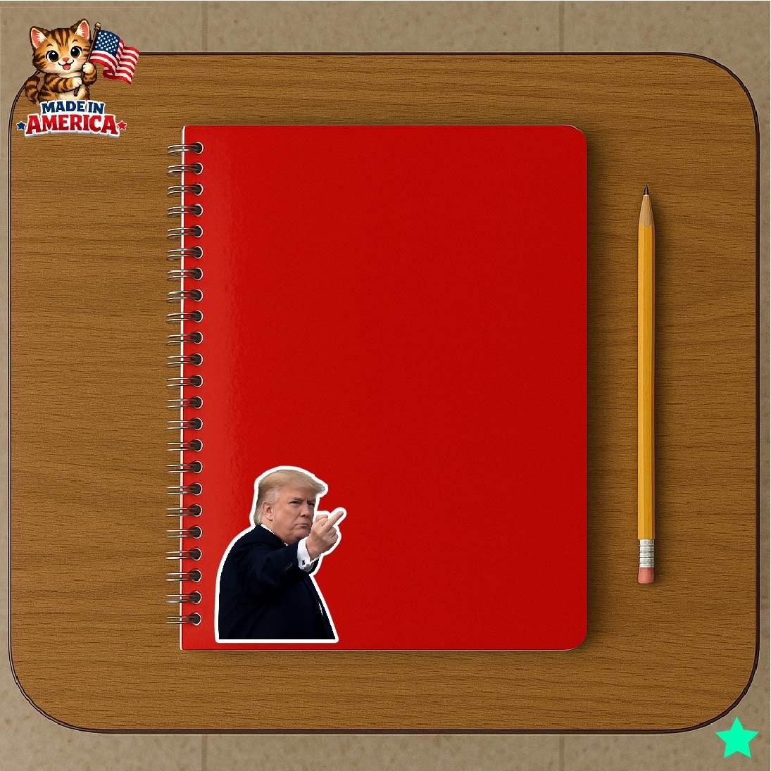 Trump Middle Finger Decal Sticker Flipping Off Political MAGA F*** You Funny USA