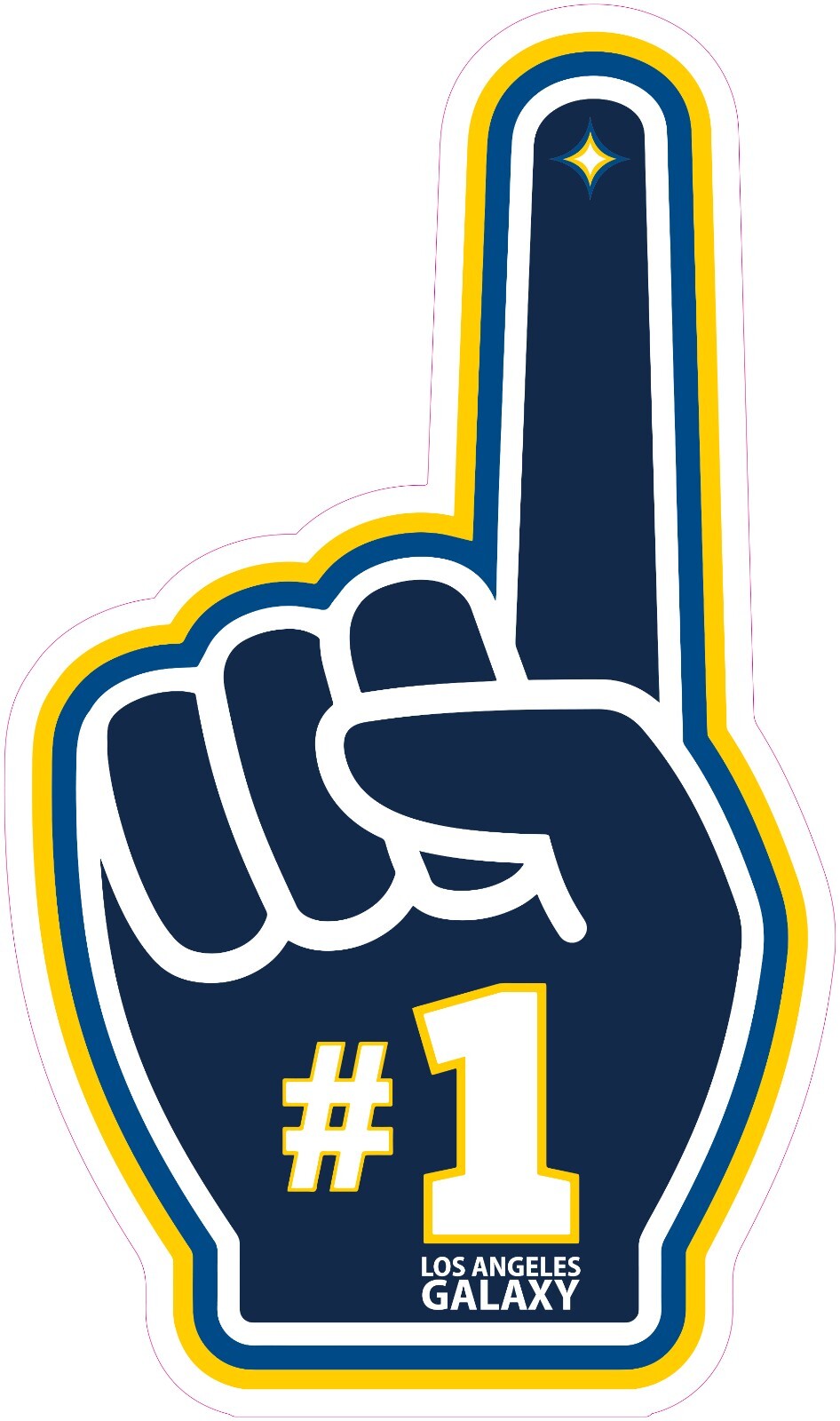 Los Angeles Galaxy Soccer Vinyl Decal Sticker Car Truck Bumper Laptop Mug