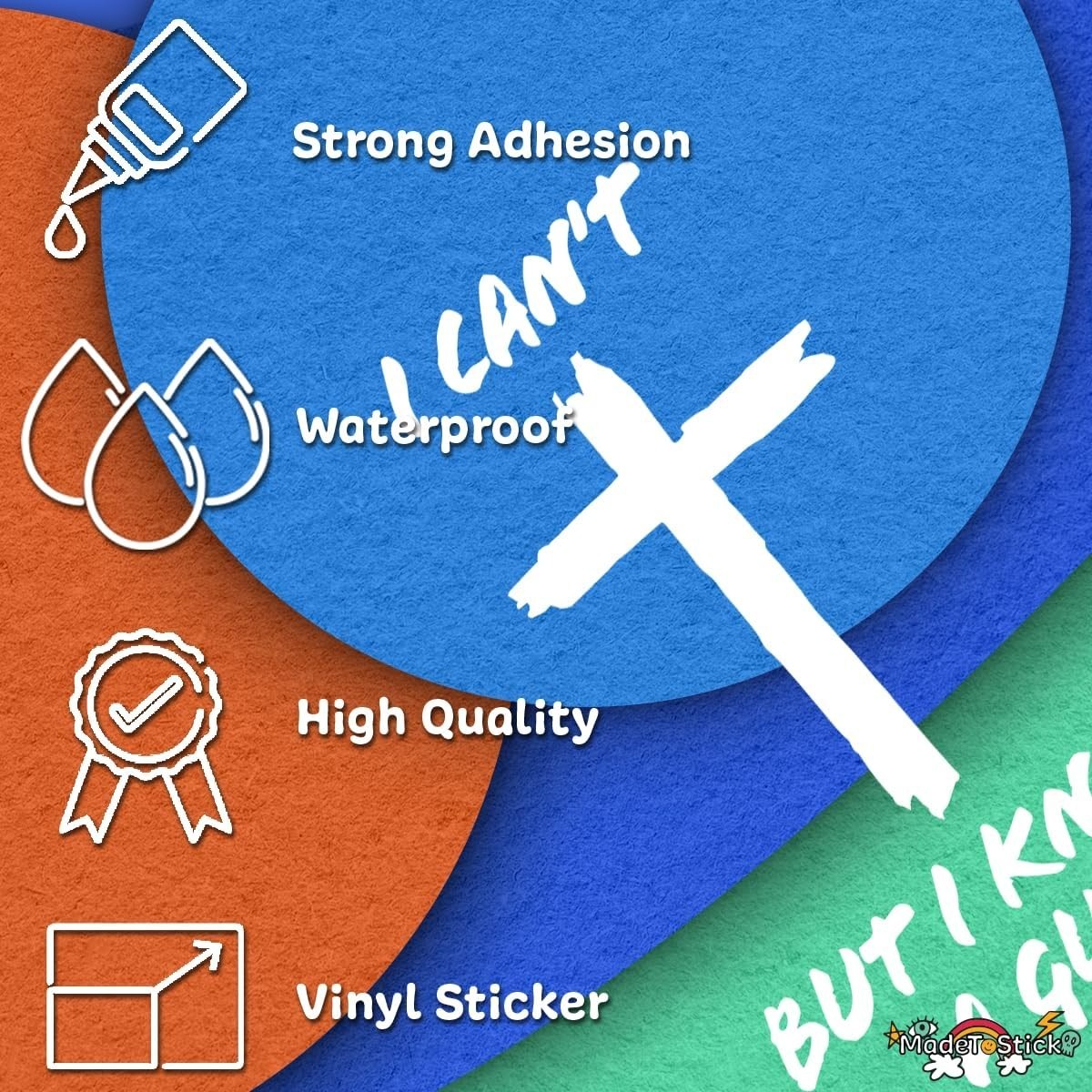 I Can't But I Know A Guy Christian Jesus Faith Vinyl Decal Car Sticker 6.5"x4"