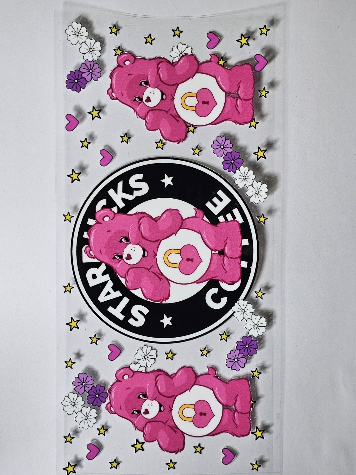 Care Bears UV DTF Transfer Sticker Wrap Tumbler UVDTF BUY 10+ GET COMBINED SHIP