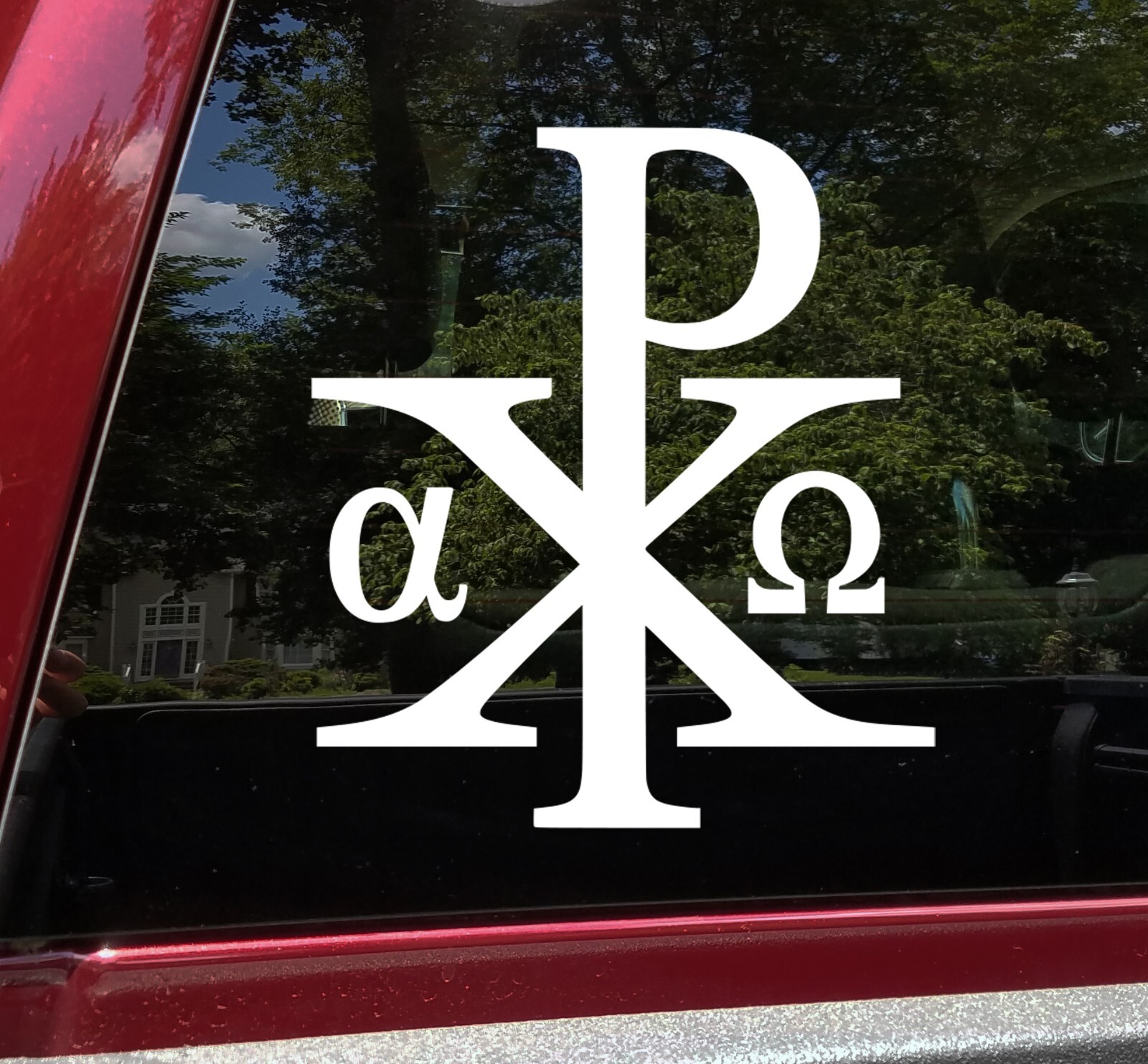 Chi Rho Christogram Vinyl Decal V1 – Labarum Chrismon – Die Cut Sticker