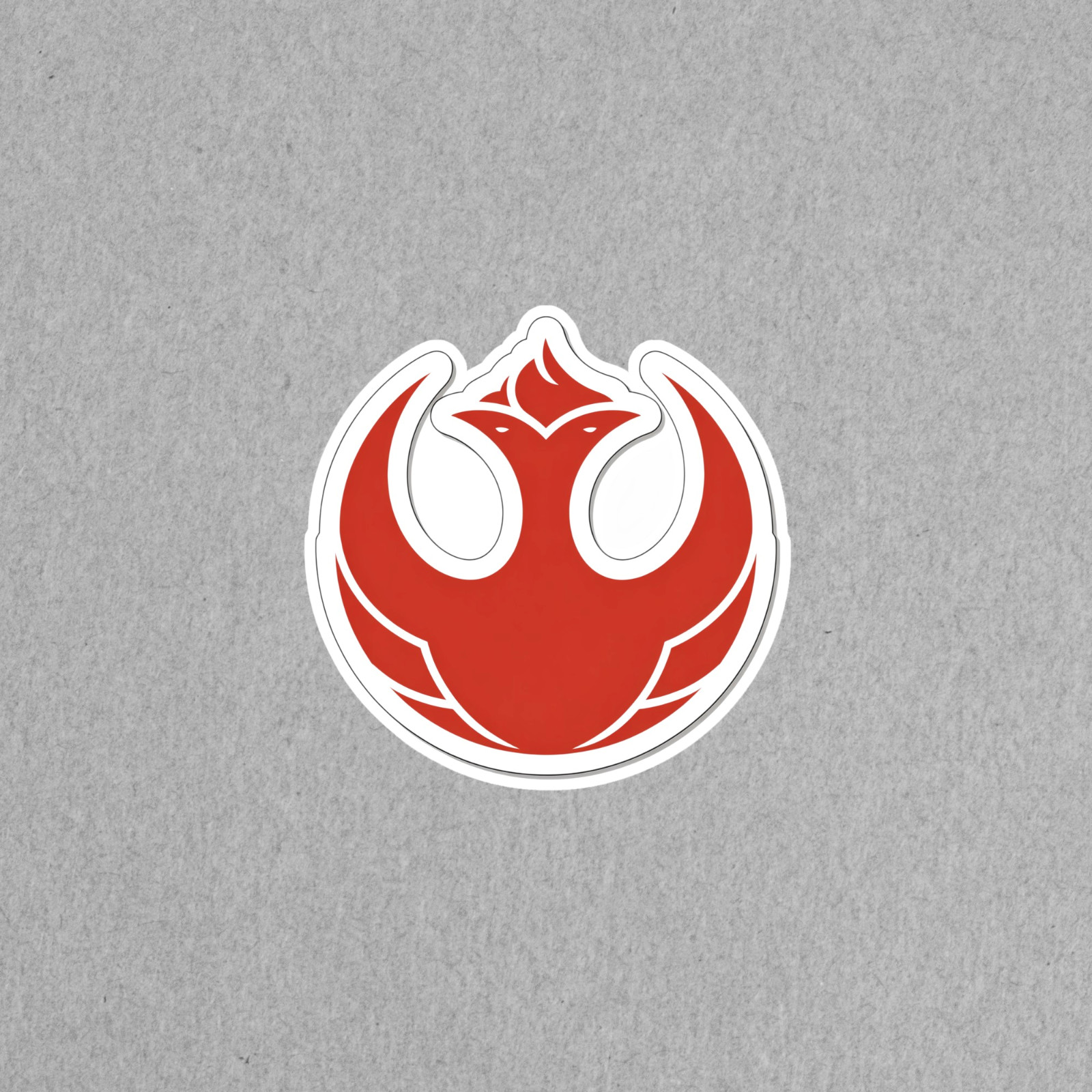 Bold Red Phoenix Emblem Vinyl Sticker Decal for Laptops, Water Bottles, Cars #63