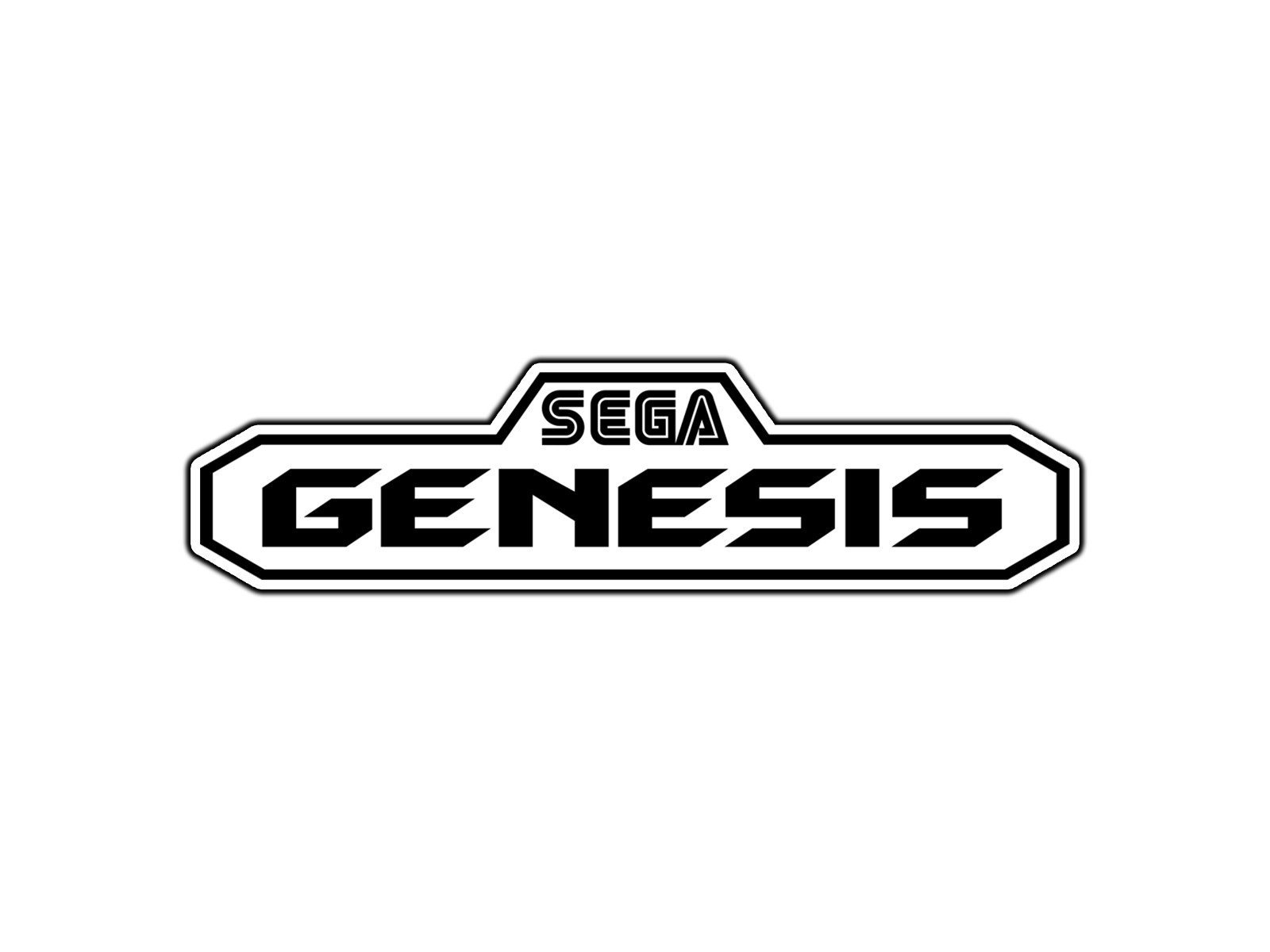 Sega Genesis Logo #1 Waterproof Vinyl Sticker Decal Die-Cut