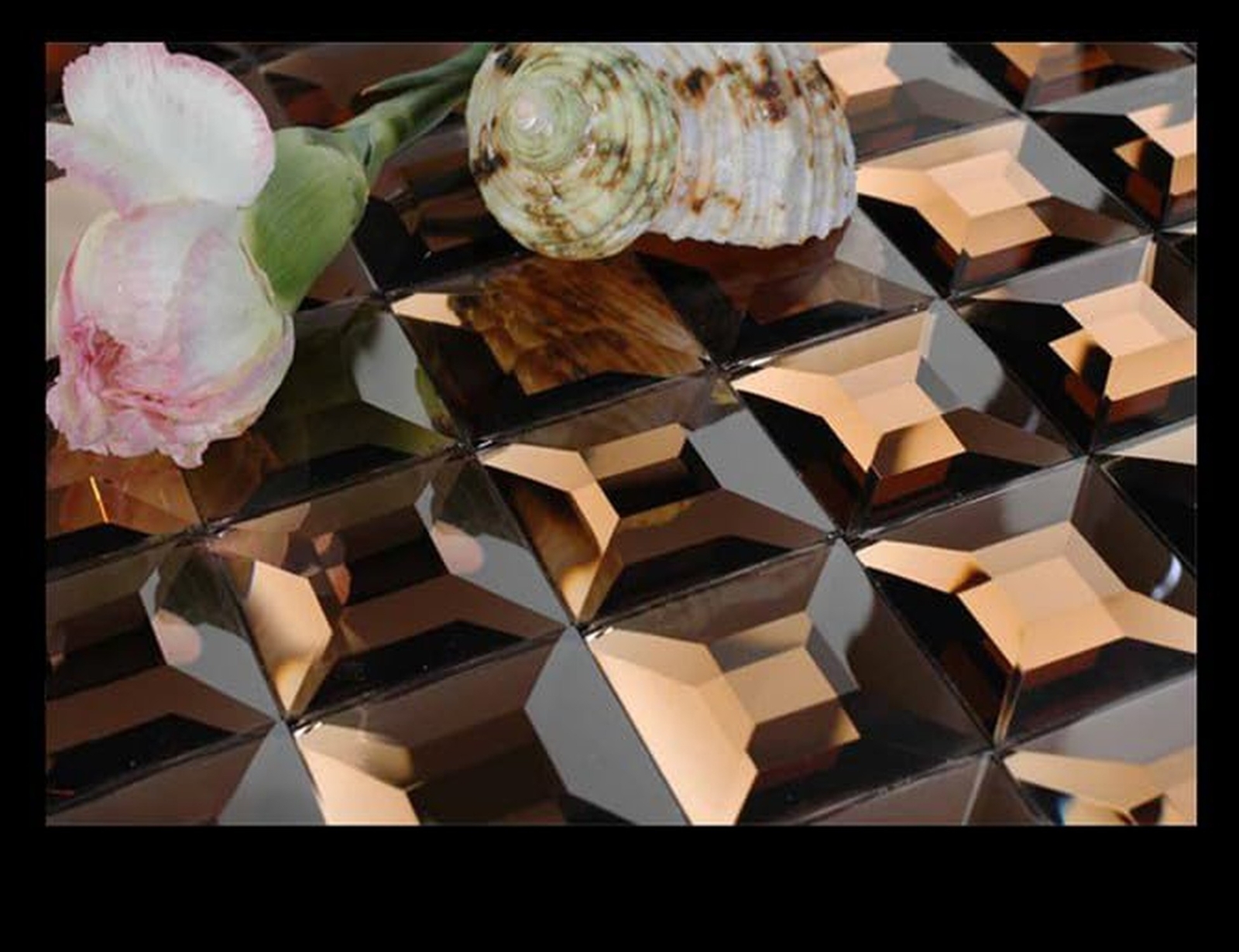 5 Sheets Peel and Stick Silver Square Flat Mirror Mosaic Tiles for Kitchen Ba…