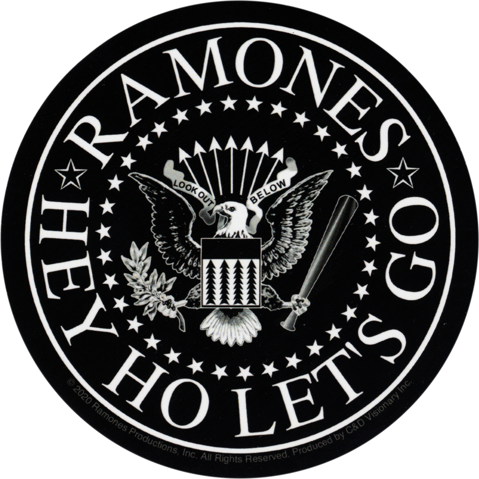 Sticker – Ramones Hey Ho Let's Go Eagle 1970s Punk Rock Music Band 4" Decal 5756