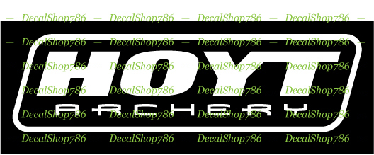 HOYT Archery – Bow Hunting & Outdoor Sports – Vinyl Die-Cut Peel N' Stick Decal
