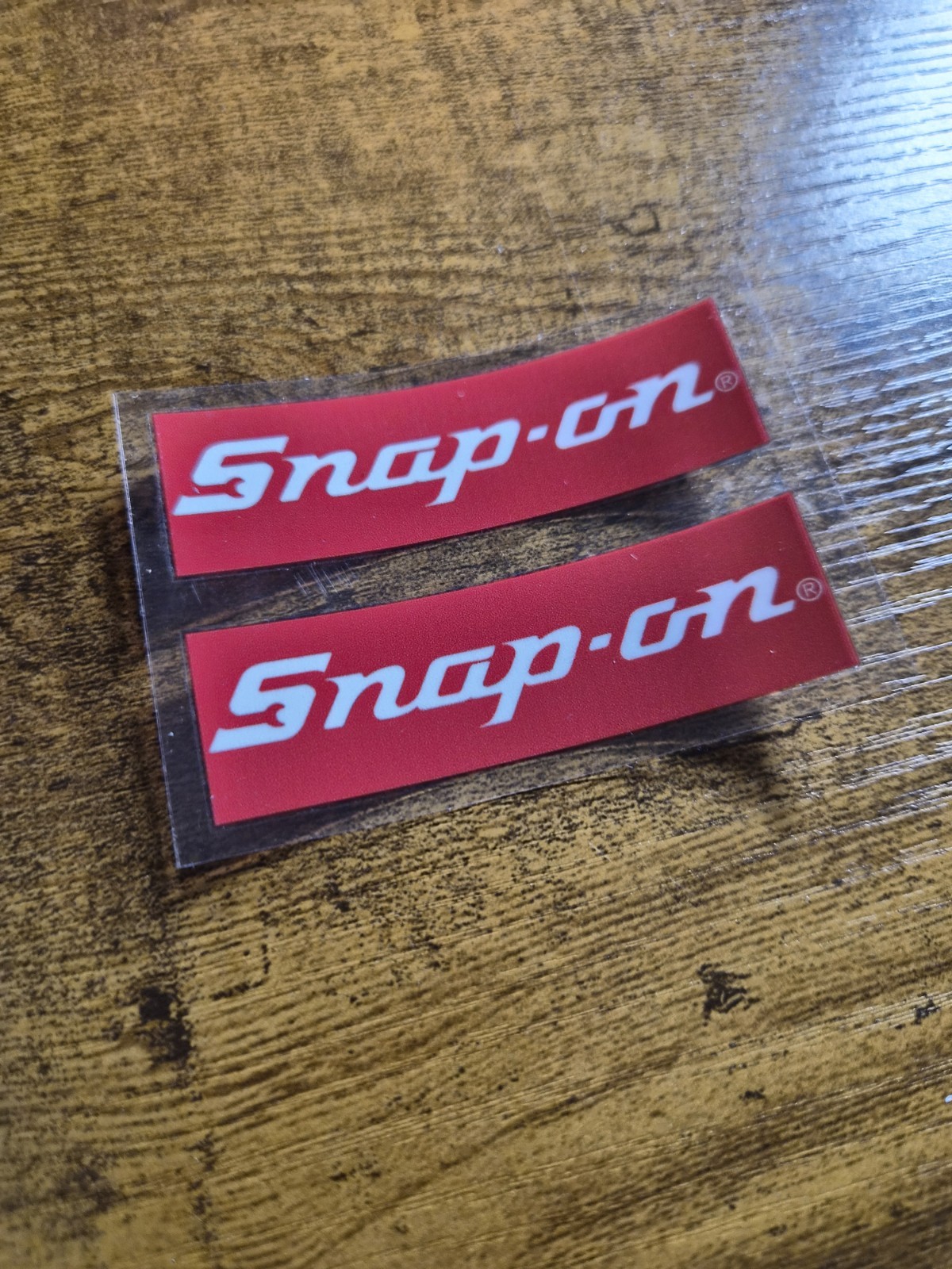 2 pc. SNAP ON High Quality UV DTF Replacement Sticker Label Decal USA NOT VINYL