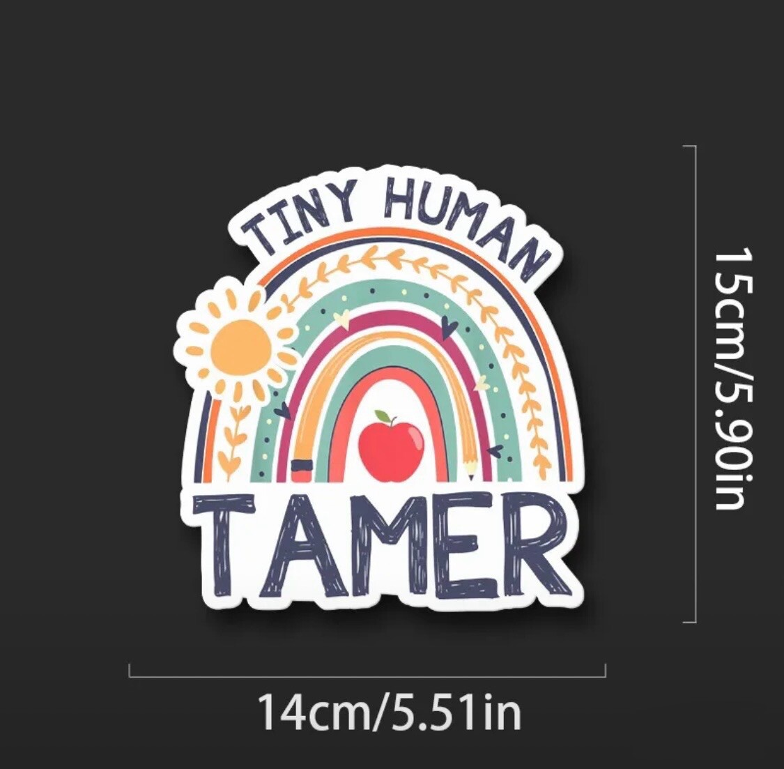 Large Decal – Tiny Human Tamer, Teacher, Sitter Daycare Nanny Sticker