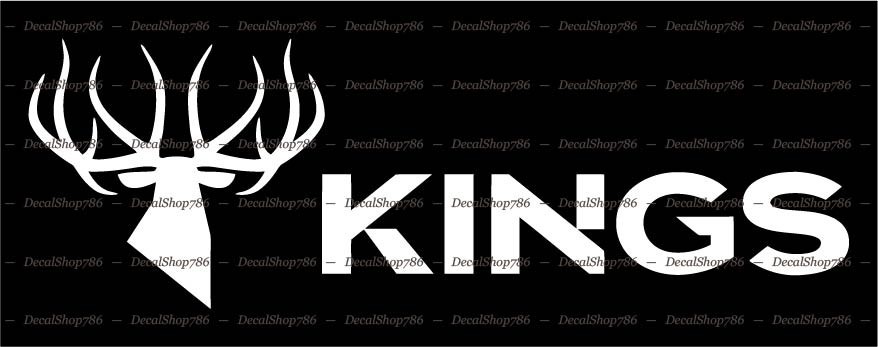 Kings Camo -Hunting/Outdoor Sports- Car/SUV Vinyl Die-Cut Peel N' Stick Decals