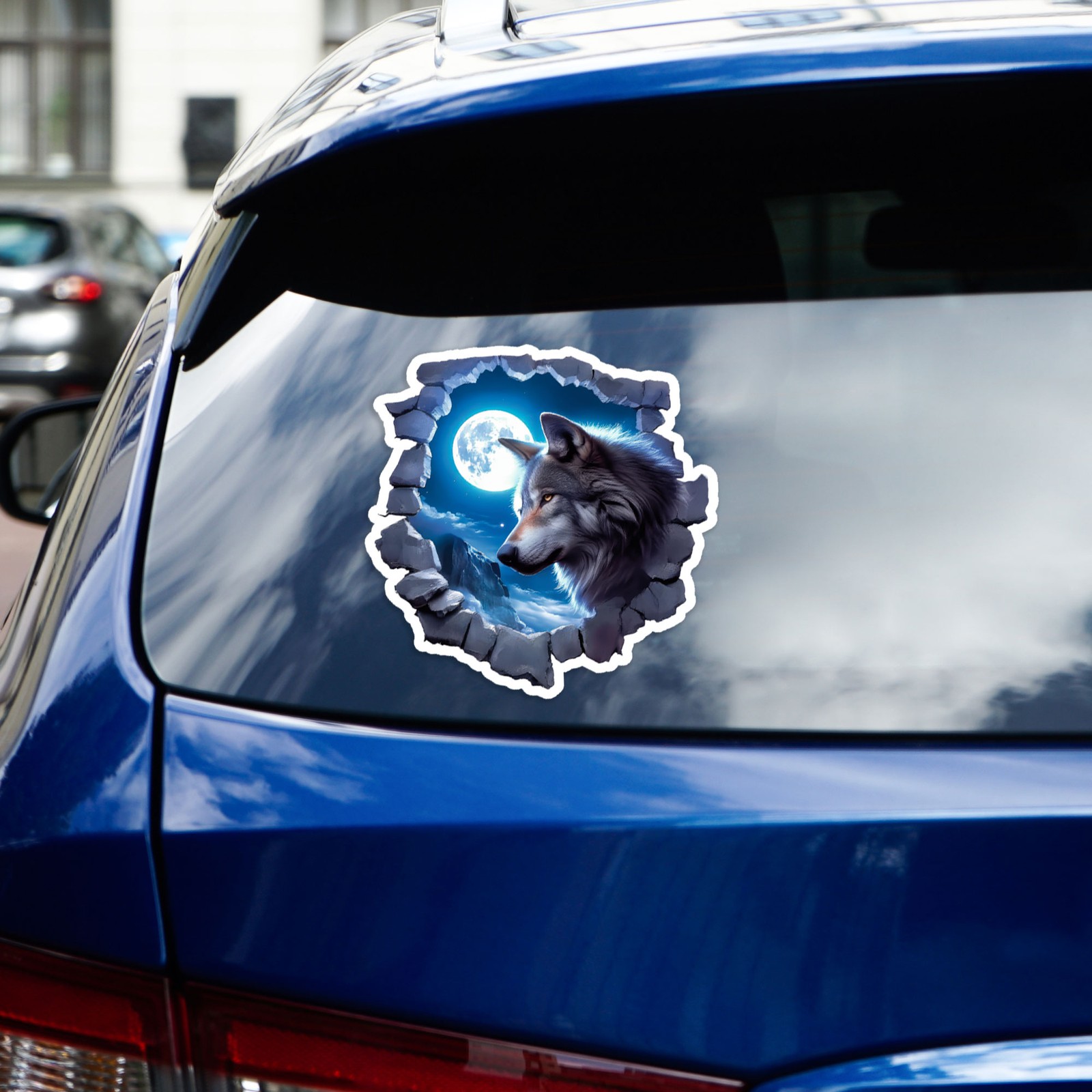 Wolf Moon – Vinyl Decal Sticker – Car Window Laptop – #62