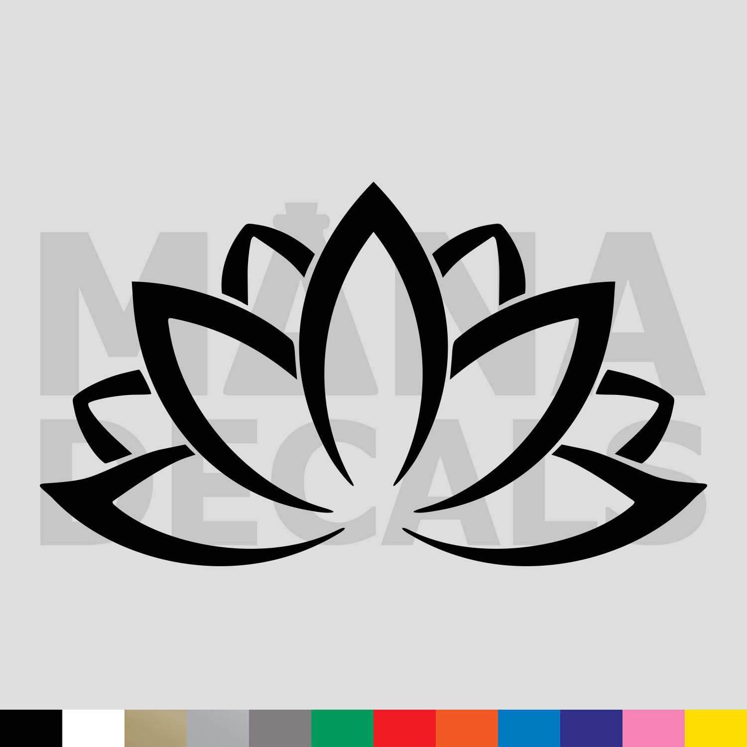 Lotus Flower Vinyl Die Cut Decal Sticker – Plant Purity Strength