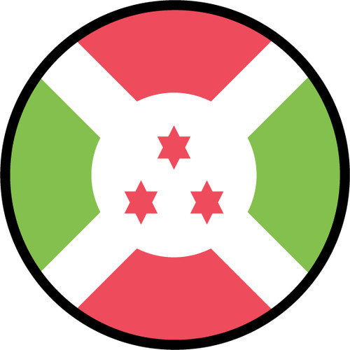 Burundi Flag Circle Sticker Decal
