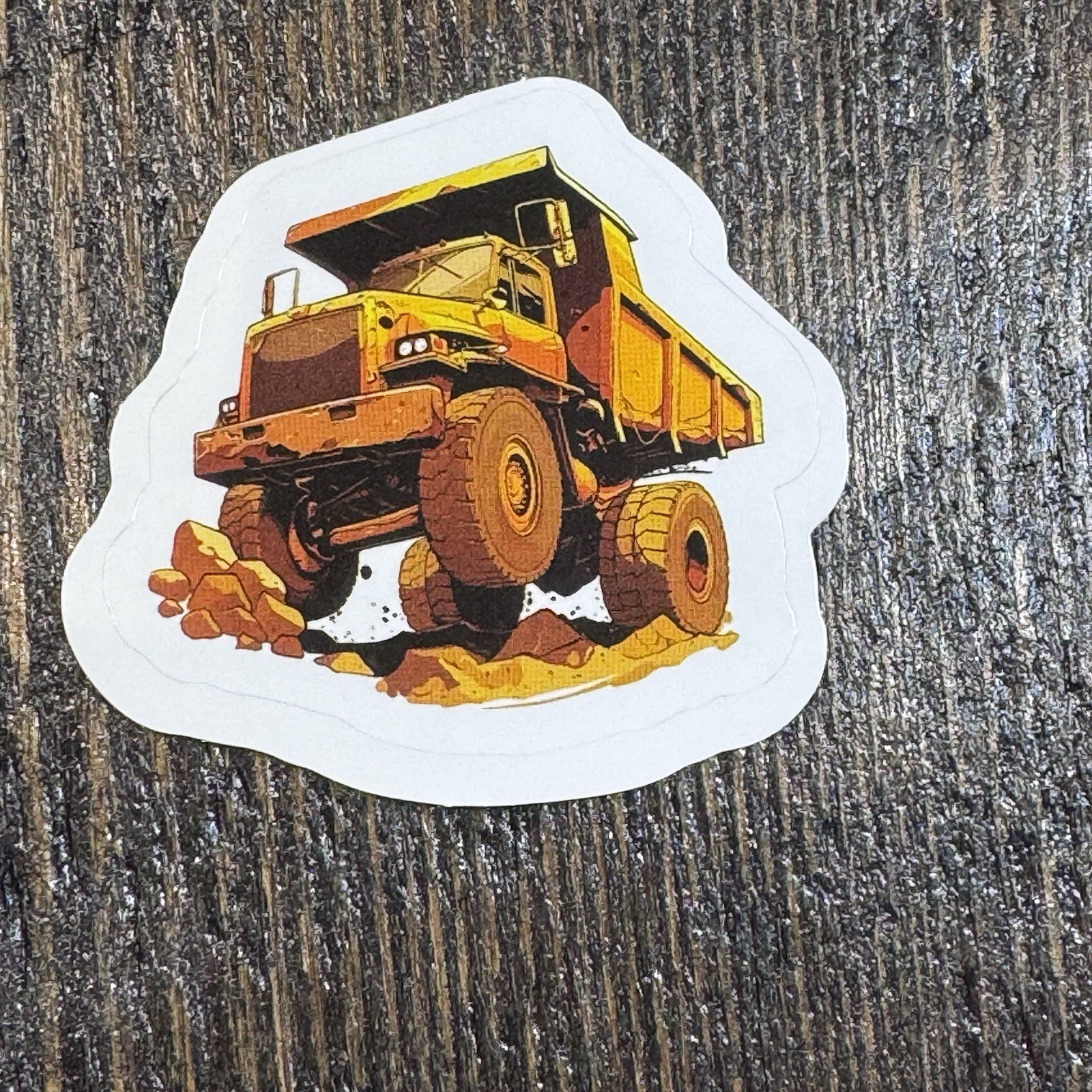 Construction Dump Truck Dirt Haul Stickers water bottles, lockers, lunch cooler