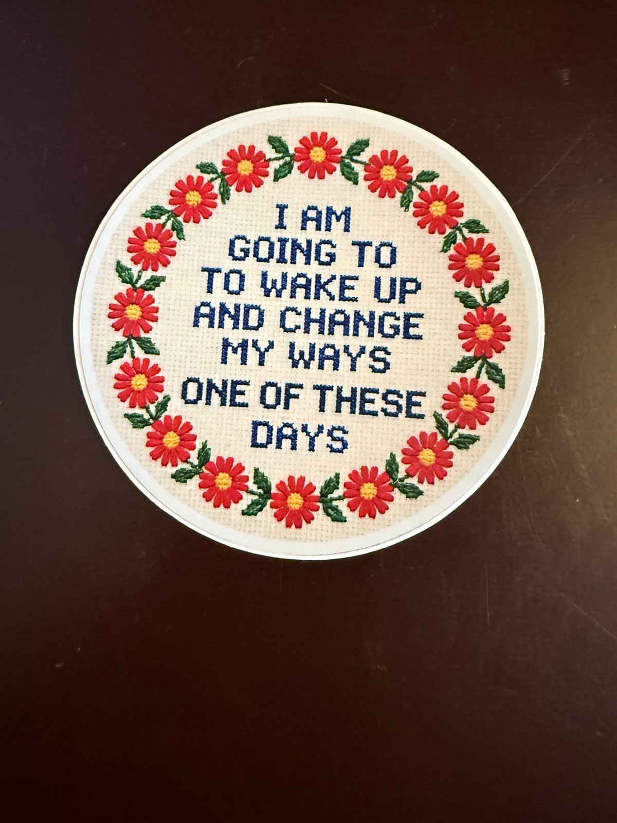 One of These Days Red Daisy Billy Strings BMFS Fan Art Vinyl Sticker