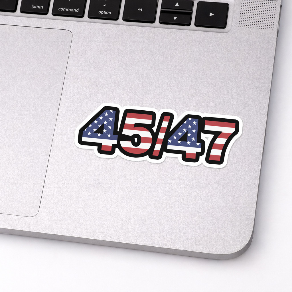 Trump American Flag Donald 2024 President MAGA Car Decal/Sticker 02