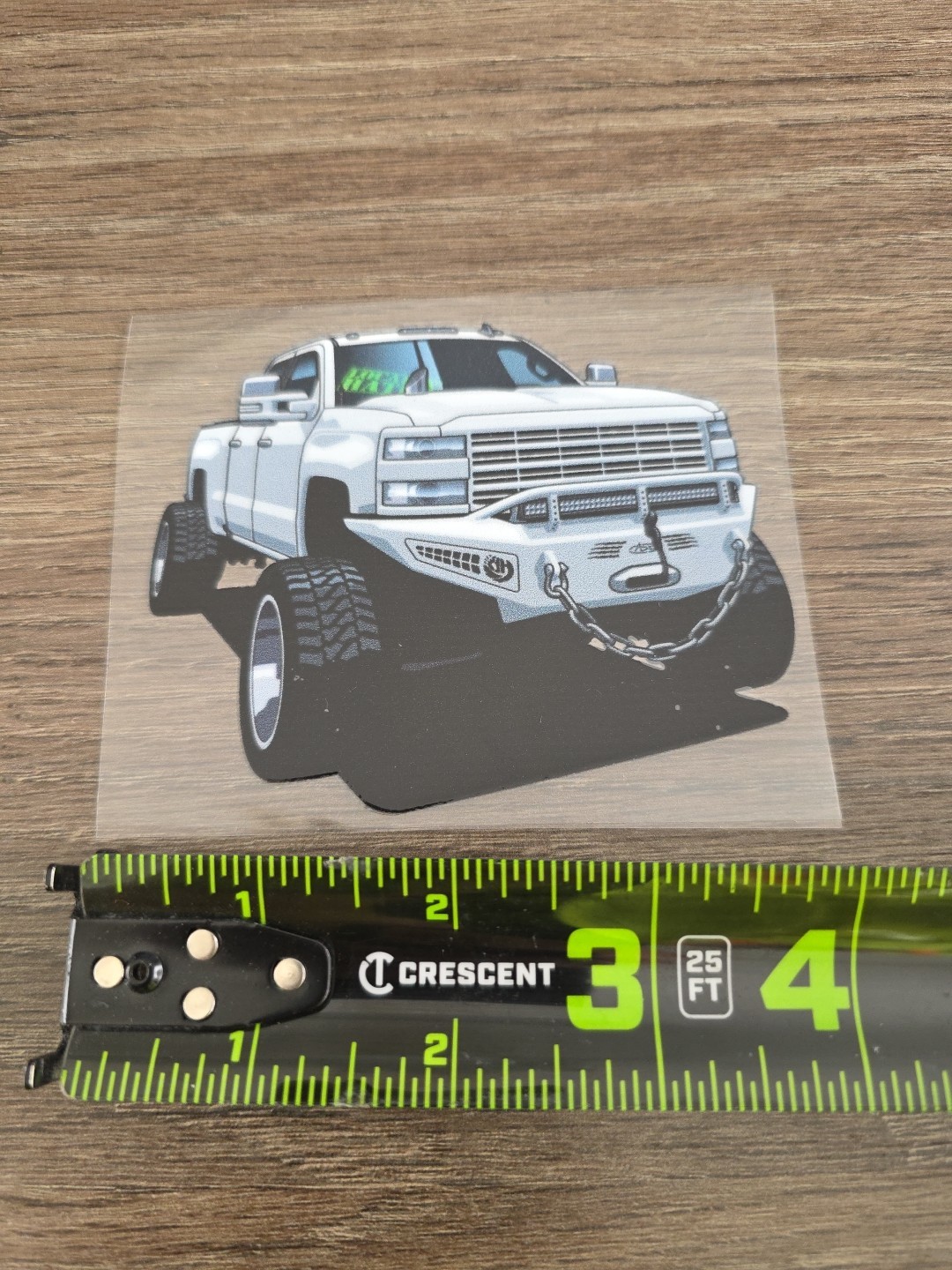 Heavy Duty Truck UV DTF DECAL STICKER Waterproof Raised High Quality 4in
