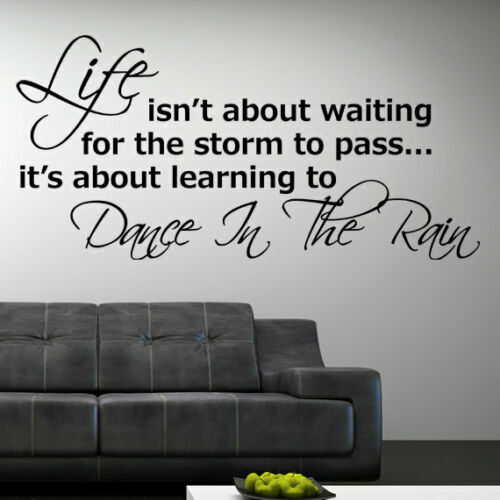 Dance in the rain Living Room Bedroom Wall Decal Art Mural Decor Sticker