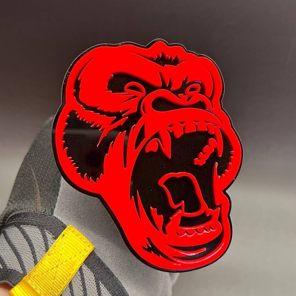 Angry Gorilla Hitch Cover – Hitch Car Badge 3D Decal Exterior Car Tailgate Emble
