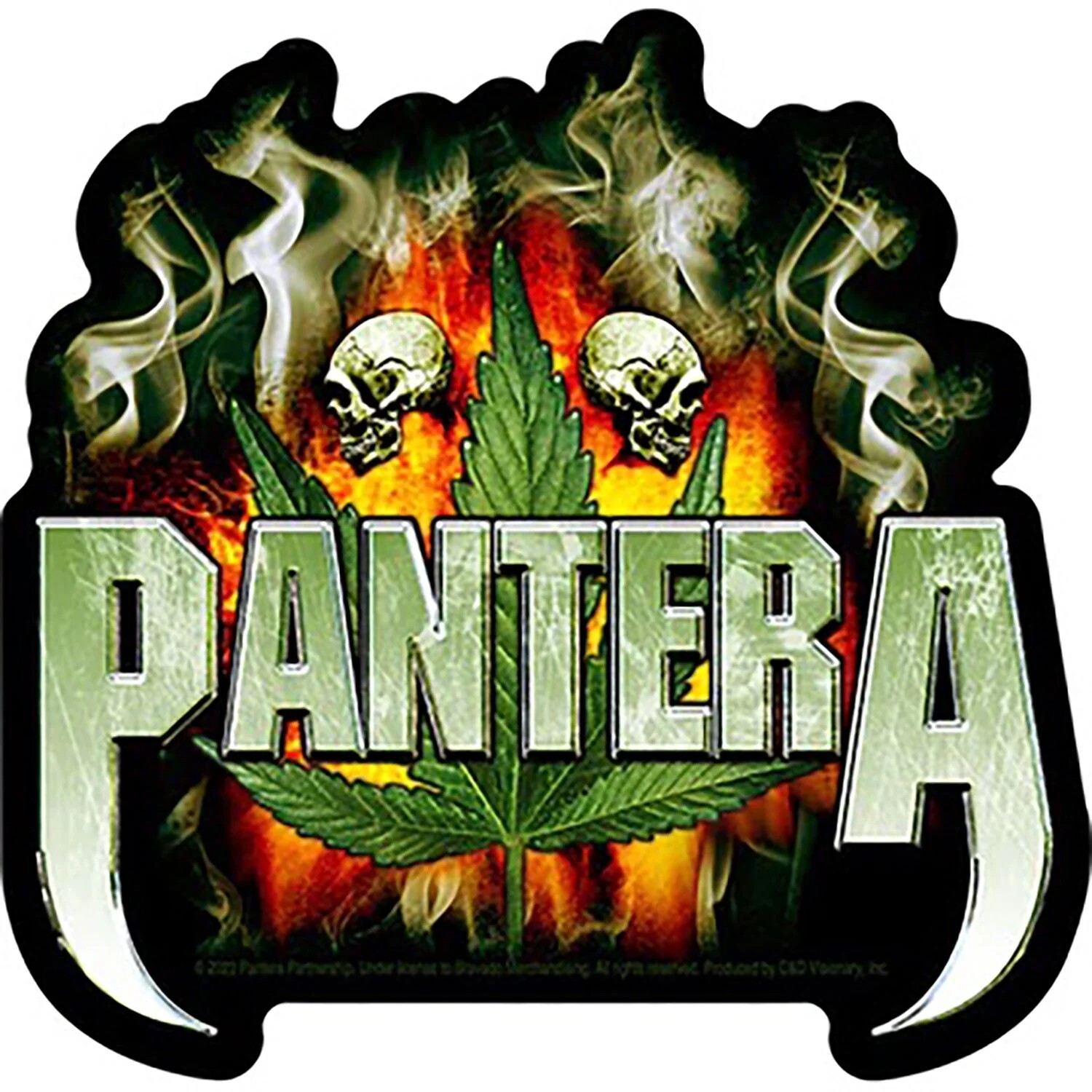Sticker Pantera Marijuana 5×5 C&D Vinyl Decal Stickers