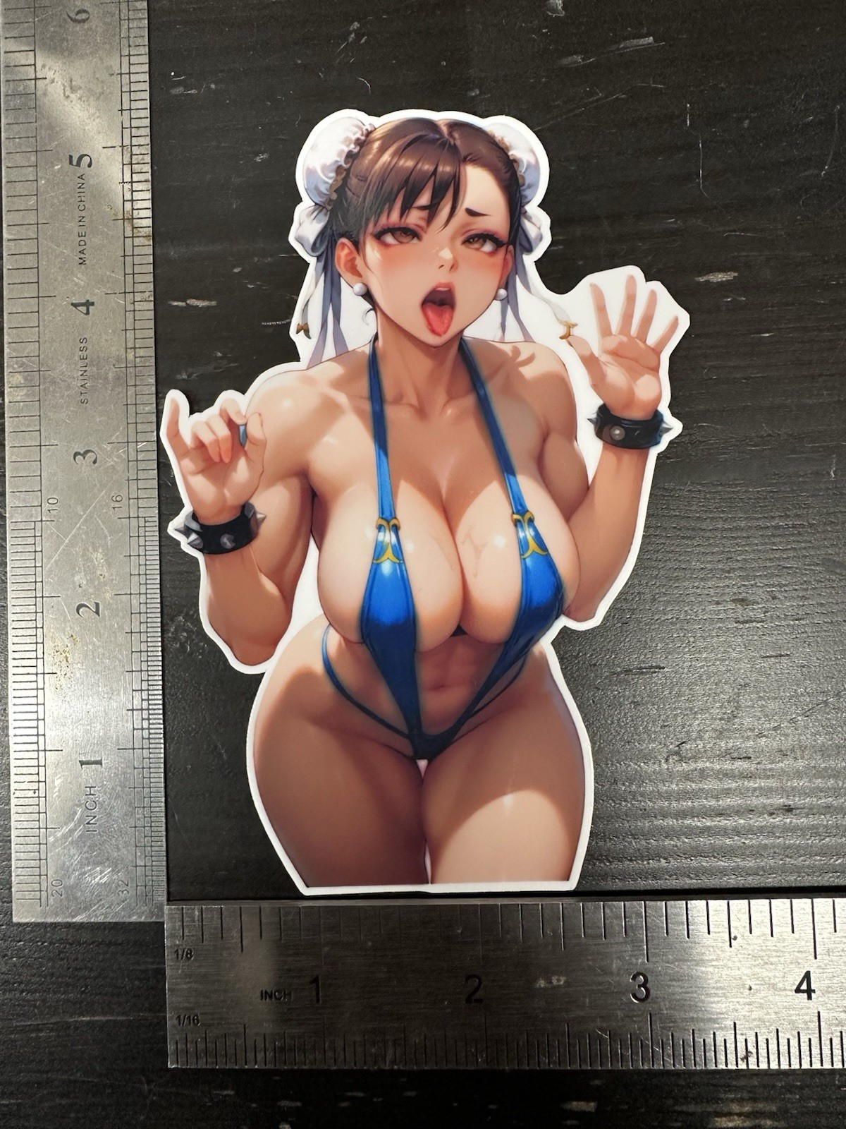 Capcom Street Fighter Chin-li Lewd 9 Vinyl Sticker Pack